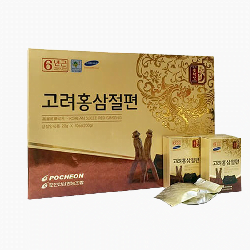 [HCM]Hồng sâm lát tẩm mật ong sâm Hàn Quốc Pocheon hộp 200g