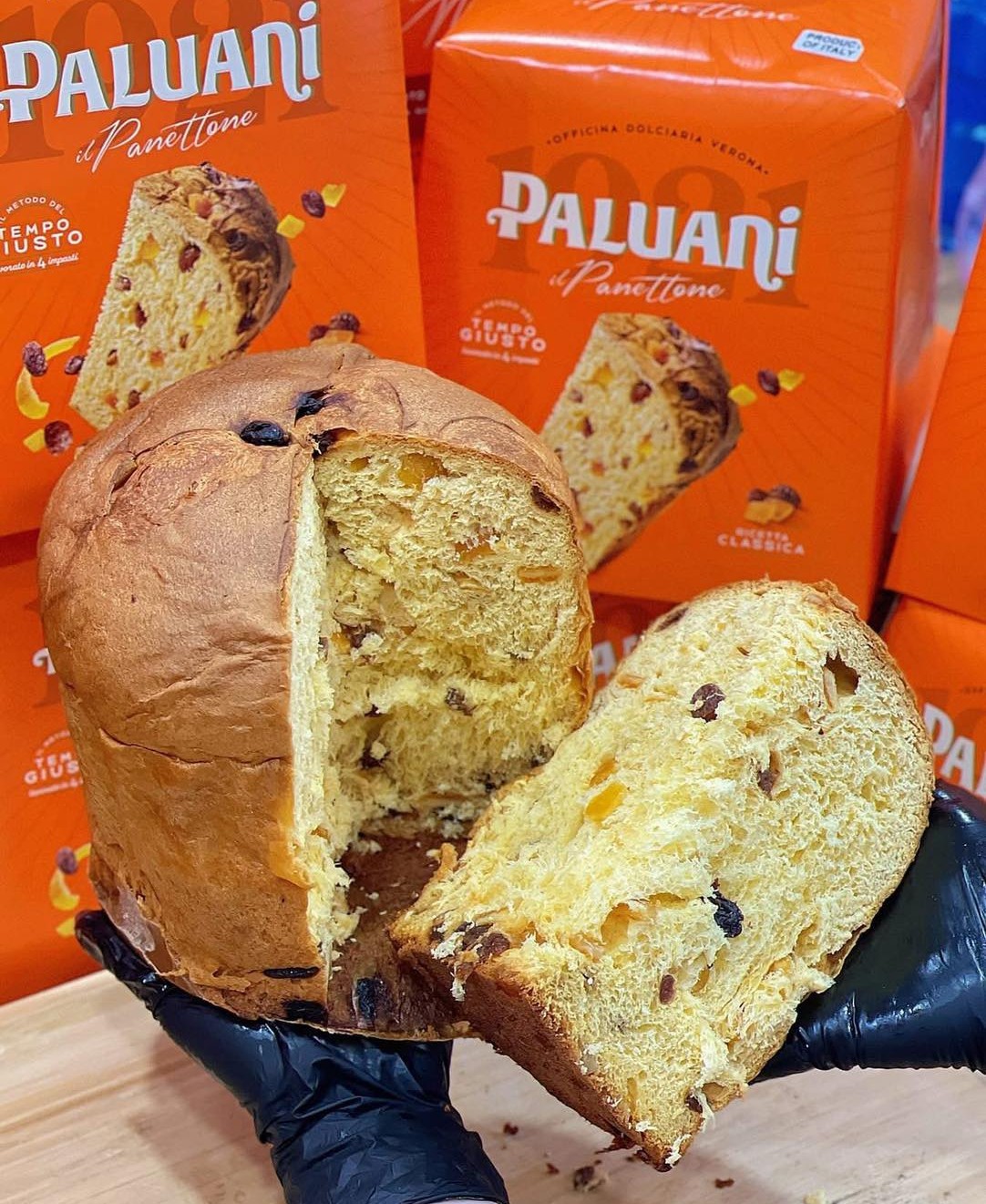 PALUANI [Hộp 1000gr] BÁNH PANETTONE GIÁNG SINH CỔ ĐIỂN [ITALIA] Classic Panettone