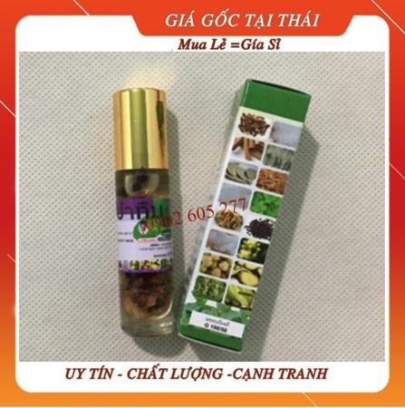 Dầu thảo dược 16 vị thái lan 8ml-ống hít thái lan xanh dương dầu hít thái lan dầu 16 vị thái lan otop