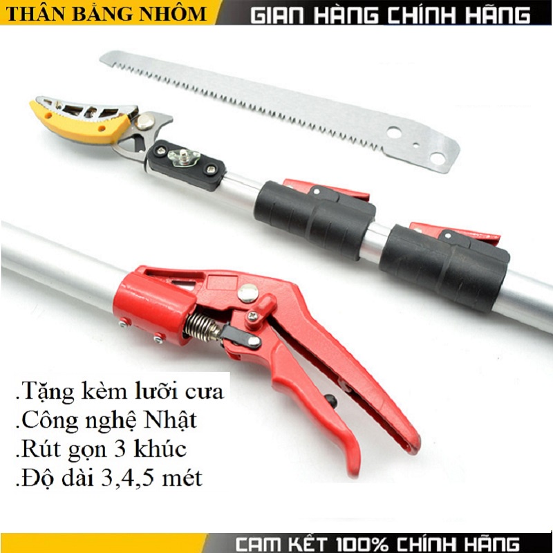 Kéo cắt cành trên cao 3,4,5m nhật bản