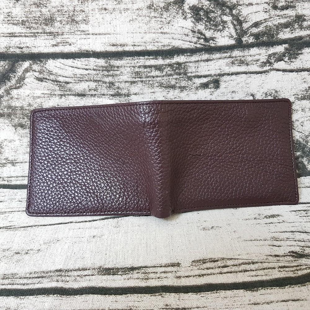 Ví ngang nam ví da nam da bò thật cực mềm 12cmx9,6cm ensado vn0516