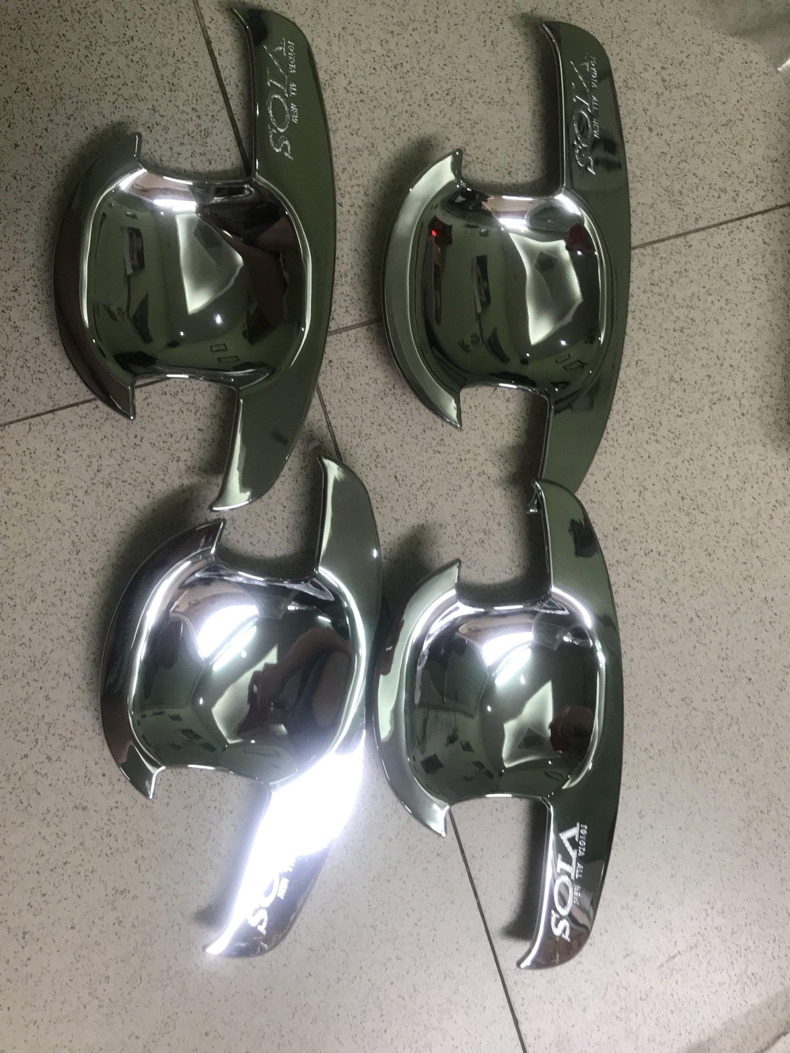 Bộ ốp hõm  cửa mạ crom Toyota Vios 2003-2013