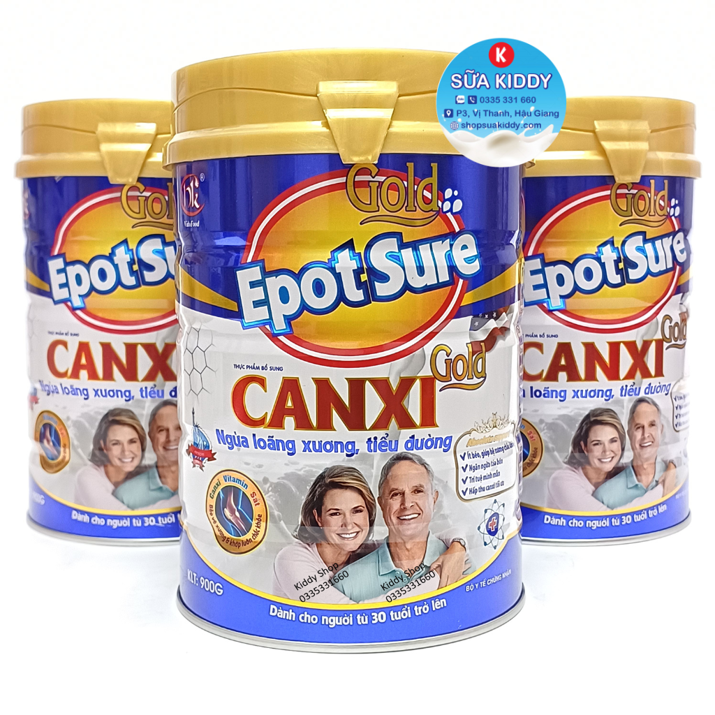 Sữa Canxi Epotsure canxi ngừa loãng xương, tiểu đường 900g (Epot Canxi)