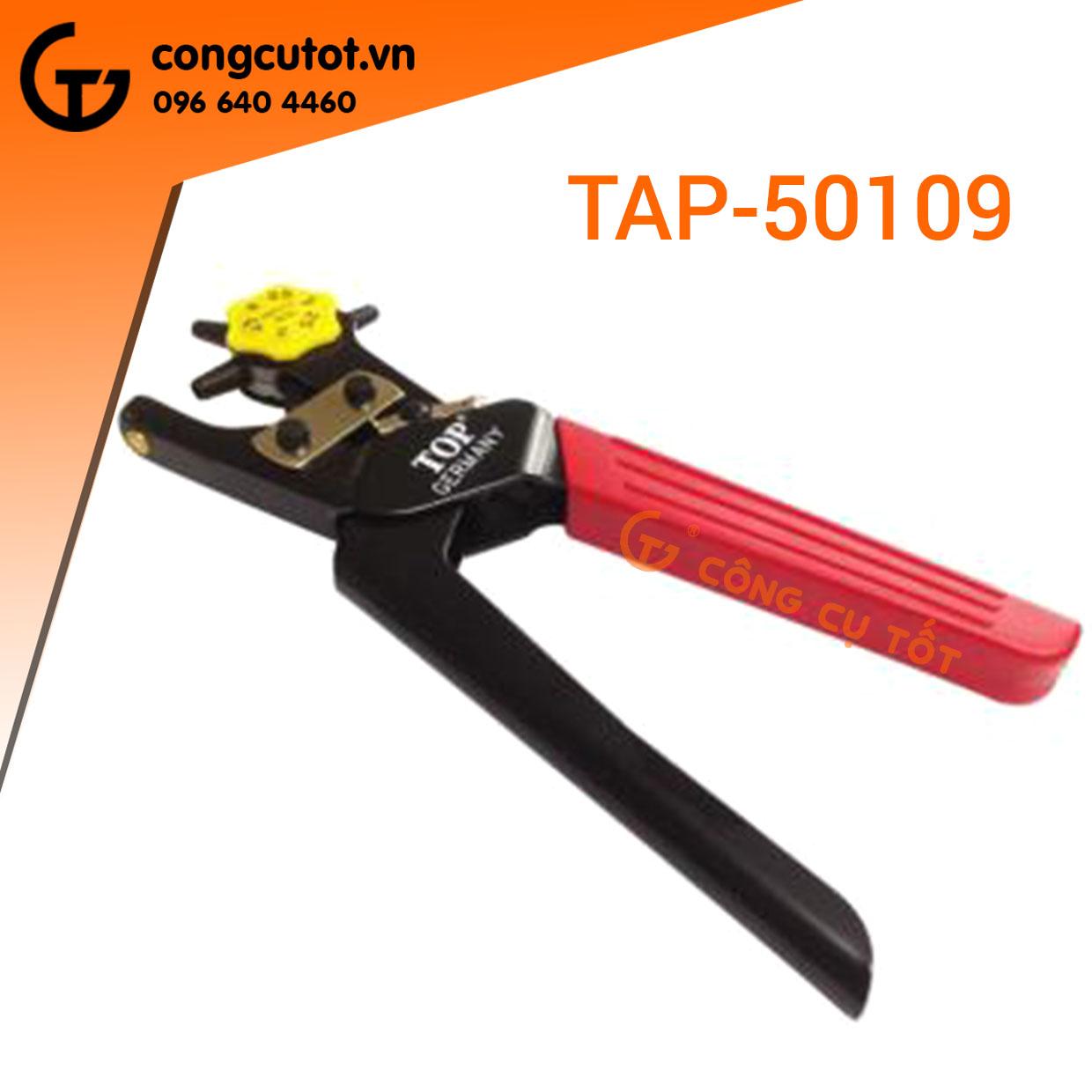Kìm bấm dây nịt Top TAP-50109 -Đặc biệt Kìm bấm dây nịt TOP TAP-50109 có tích hợp ngăn chứa rác Được chế tạo từ thép cacbon nên có độ bền cao