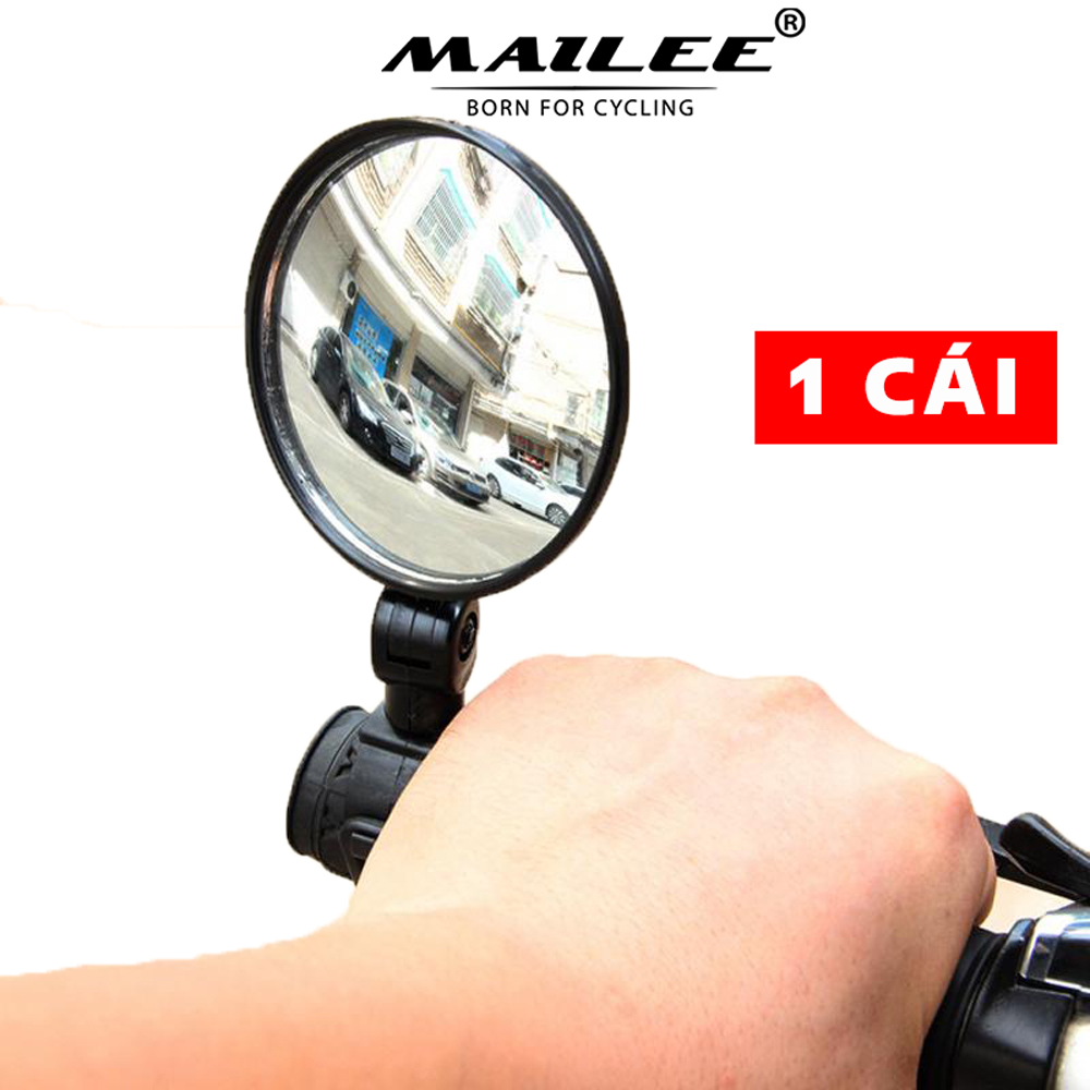 Gương chiếu hậu tròn lớn cho xe đạp thể thao, xe đạp địa hình xoay 360 độ MLH