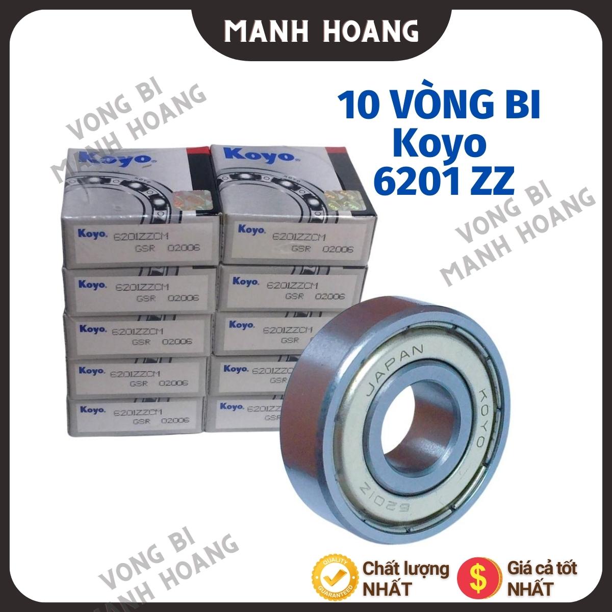 Combo 10 vòng bi koyo 6201 zz, chất lượng tốt, trơn, bền bỉ. - vòng bi mạnh hoàng