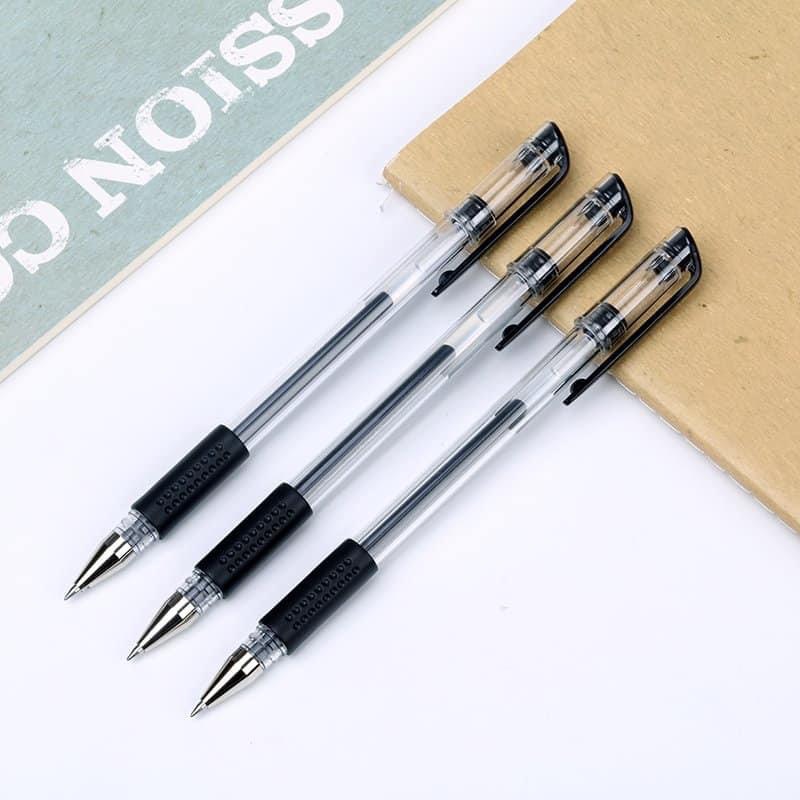 Combo 10 bút bi nước màu đen mực đẹp