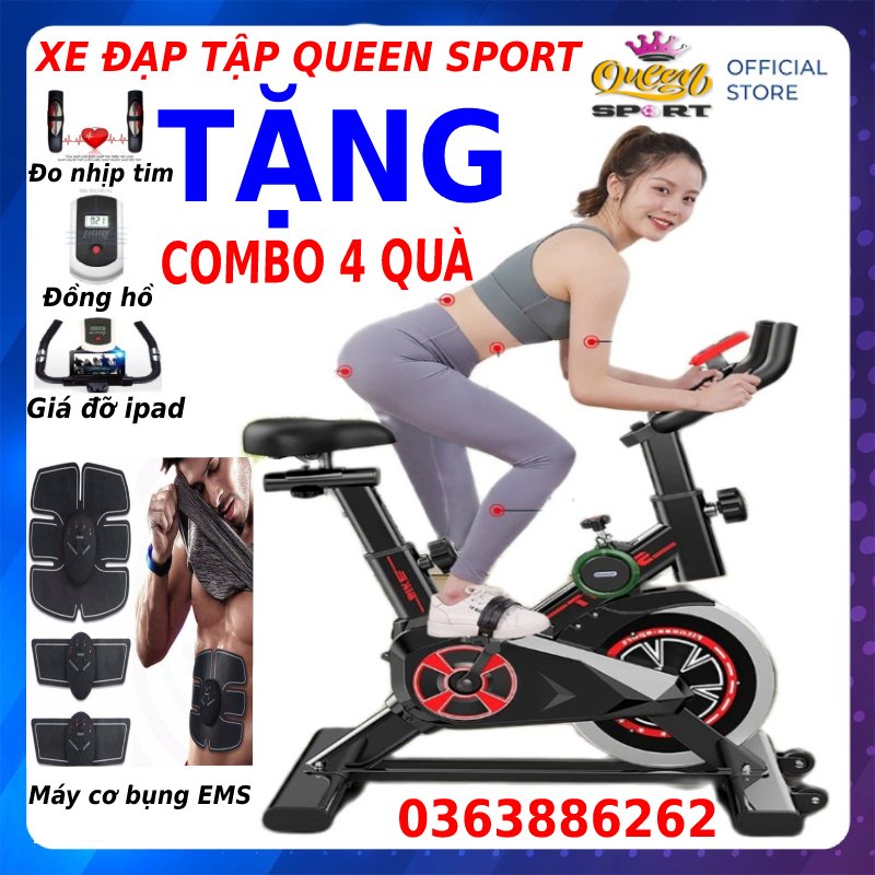 Xe đạp tập thể dục QUEEN SPORT X9 tiêu chuẩn xe đạp tập thể dục siêu yên tĩnh xe đạp tập thể dục trong nhà thiết bị tập thể dục nhà