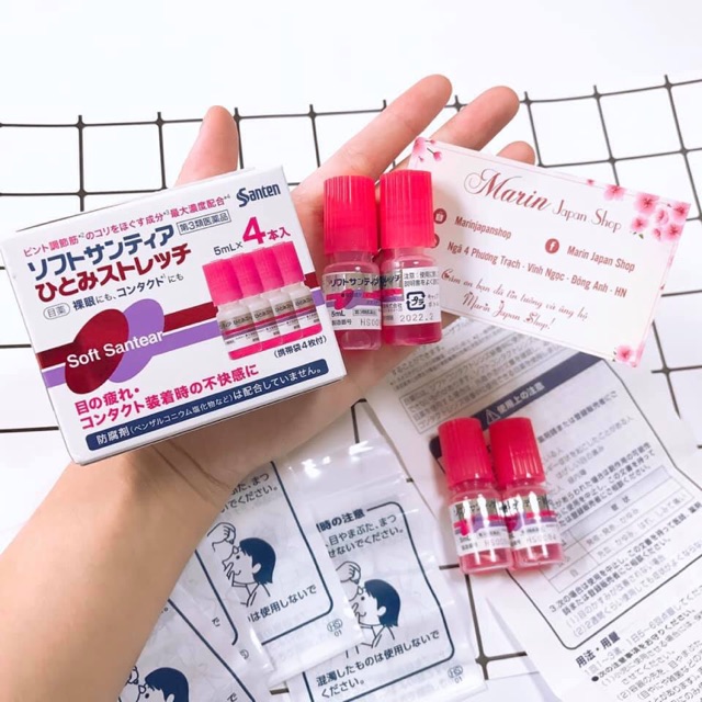Tra mắt phục hồi thị lực santen soft santear nội địa nhật - lẻ 1 chai - 5ml/ chai