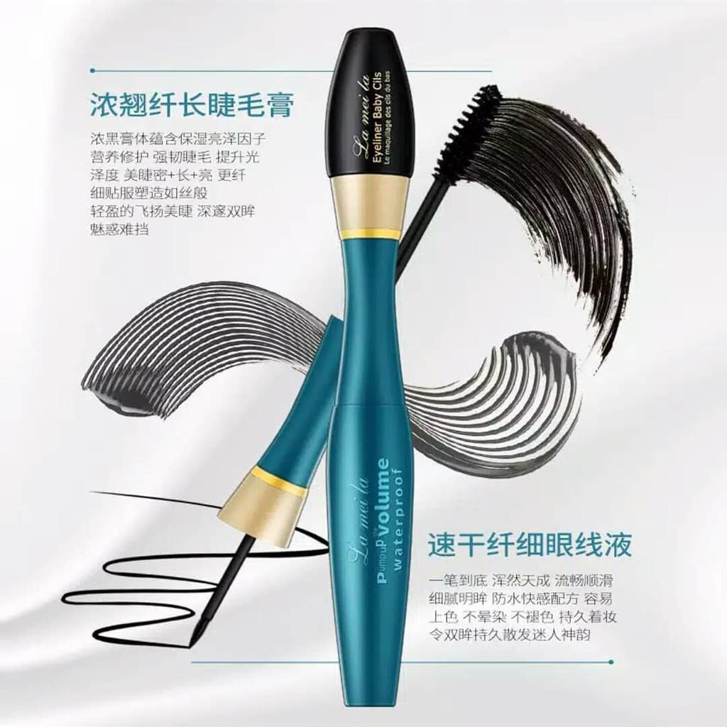 [HCM]Mascara Chuốt Mi Và Gel Kẻ Mắt 2 Đầu