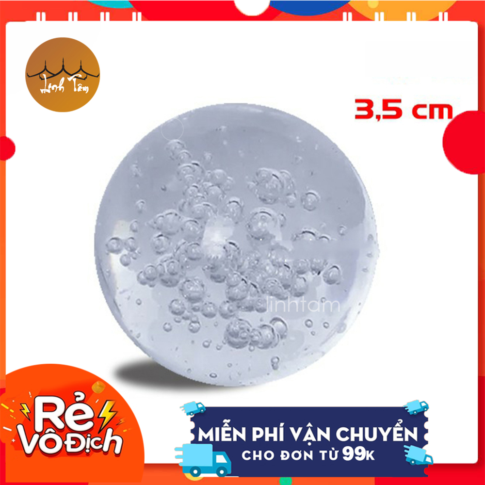 Quả cầu thuỷ tinh (Trái châu) - phụ kiện cho Thác nước phong thuỷ