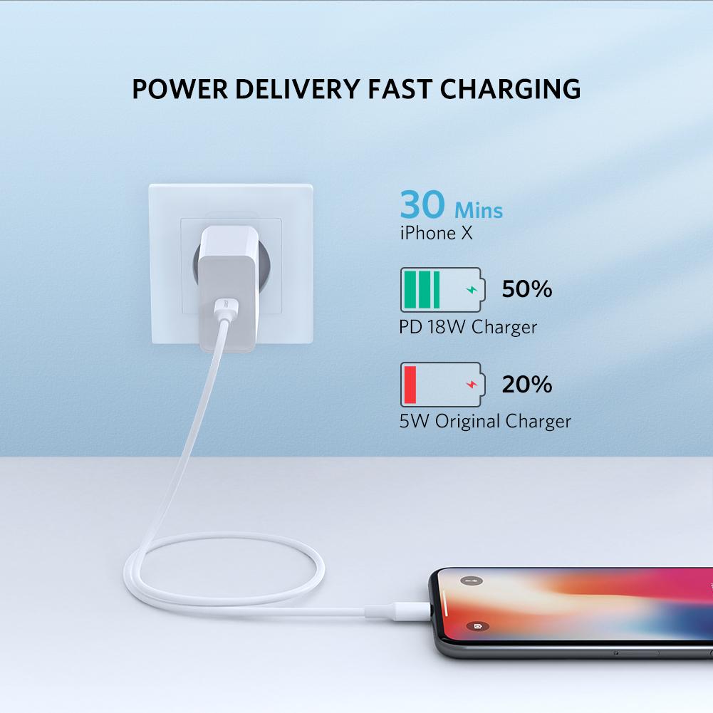 Cáp sạc nhanh USB-C sang Lightning MFI UGREEN US304 - Sạc nhanh 50% trong 30 phút cho iPhone 11 Pro Max / iPhone Xs Max / iPhone XR / iPhone 8 Plus, dài từ 0.25 - 2m Cáp sạc nhanh USB-C sang Lightning MFI UGREEN US304 - Sạc nhanh 50% trong 30 phút cho iPhone 11 Pro Max / iPhone Xs Max / iPhone XR / iPhone 8 Plus, dài từ 0.25 - 2m