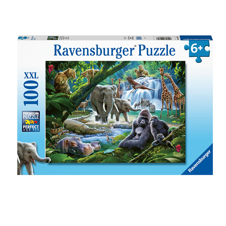 RV129706 Xếp hình puzzle Jungle Families 100 mảnh RAVENSBURGER