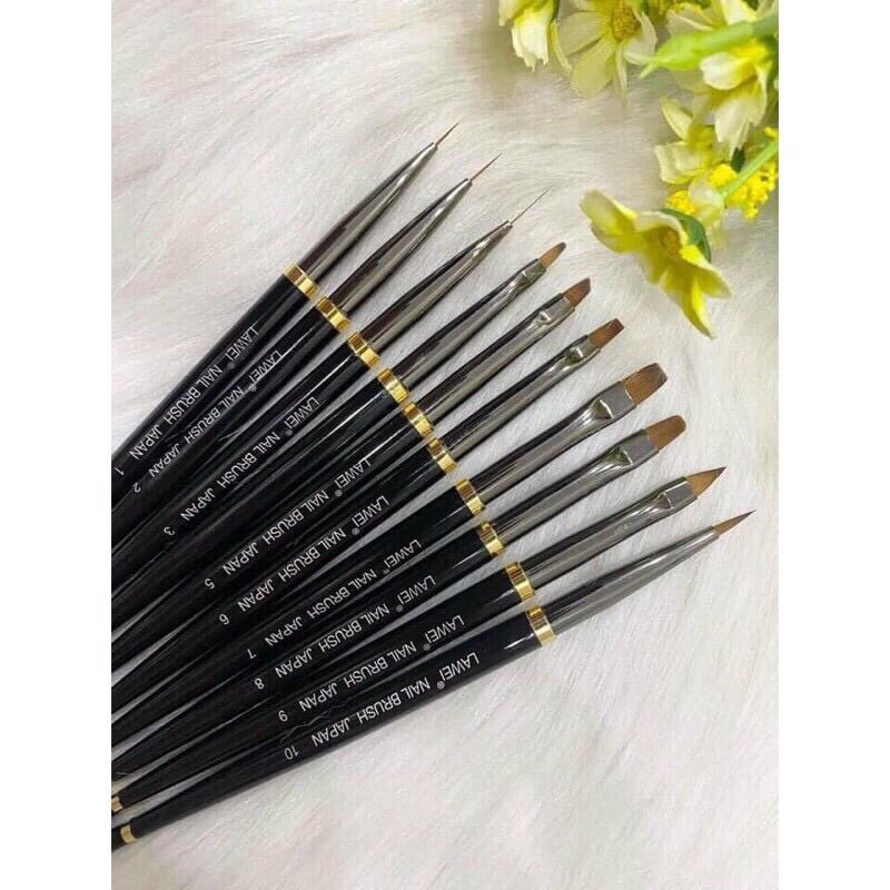 [GIÁ HUỶ DIỆT] Set 10 cây cọ B281 cao cấp, bộ 10 cọ cao cấp làm móng làm nail chuyên nghiệp
