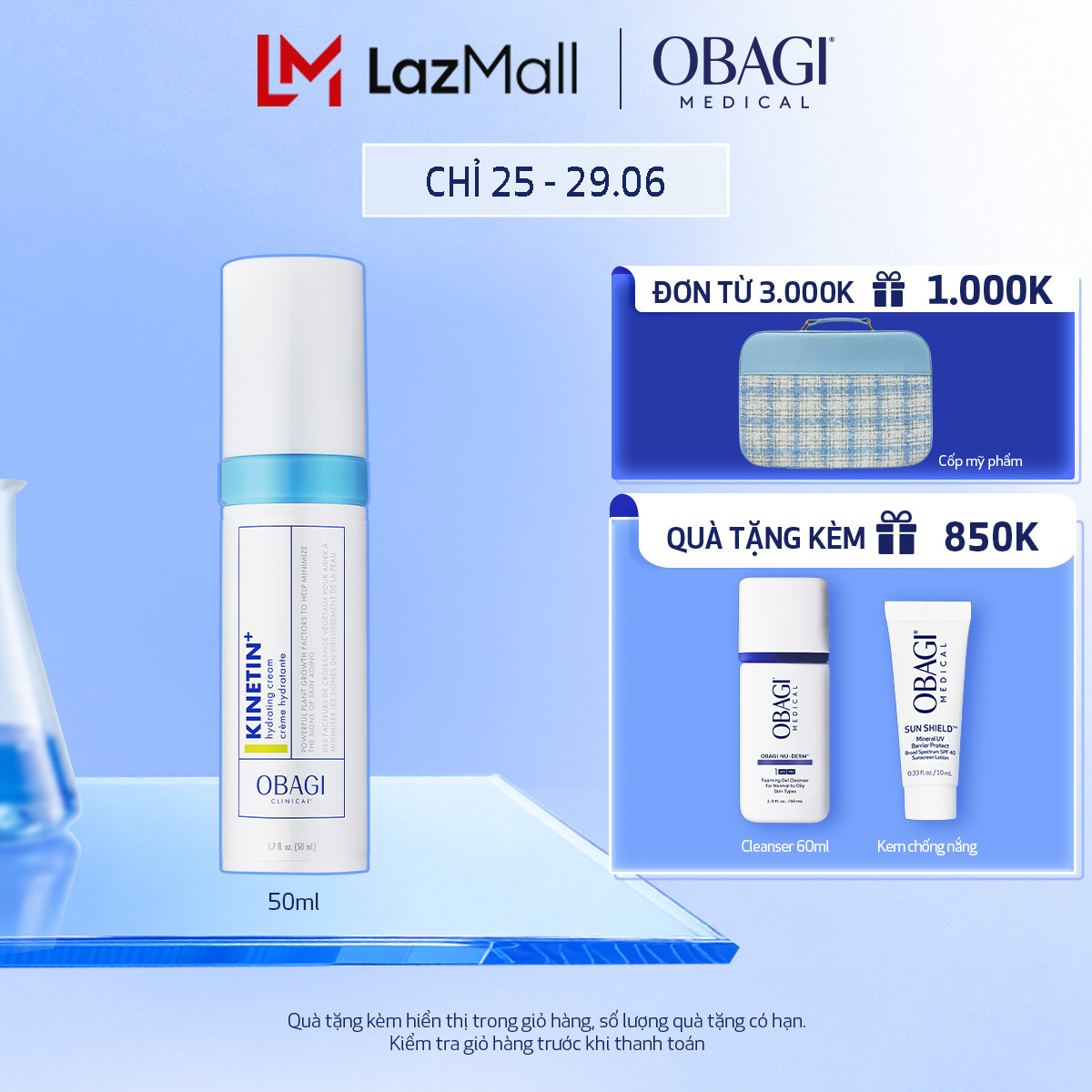 Kem dưỡng ẩm  phục hồi da Obagi Clinical Kinetin+ Hydrating Cream