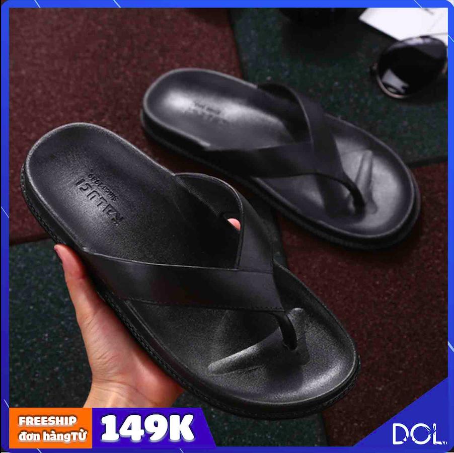 Dép nam dép xỏ ngón nam quai đúc nguyên khối chống trơn trượt cao cấp Hot mùa hè 2020