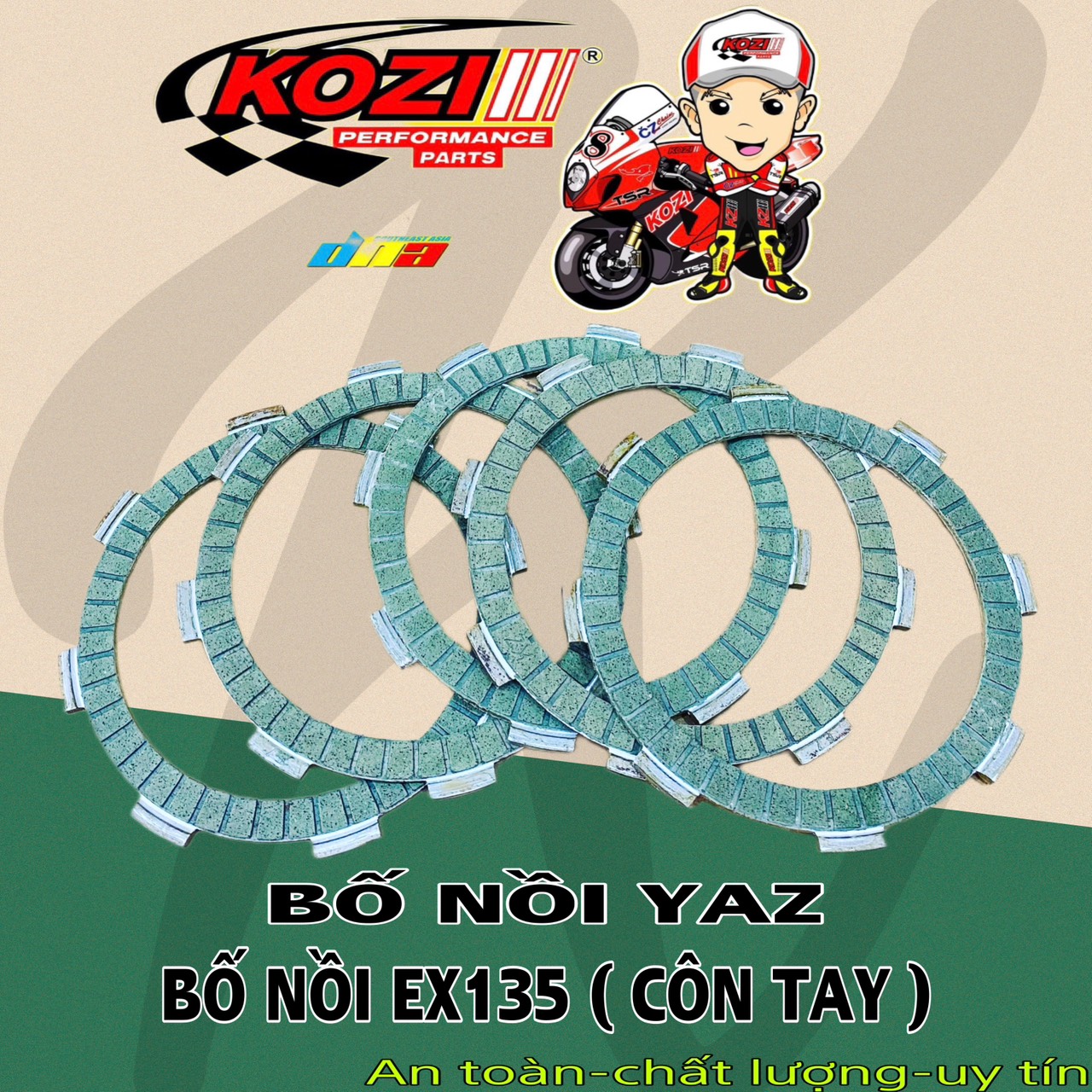 Bố nồi kozi ext 135 , 150 , win , sonic , yaz , xipo , sirus , wave 125 , ex5