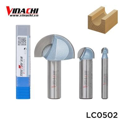 Mũi Soi Bán Nguyệt Ngang Tideway LC050 - Mũi Soi Bán Nguyệt chuyên dùng để phay rãnh lõm, làm đồ nội thất