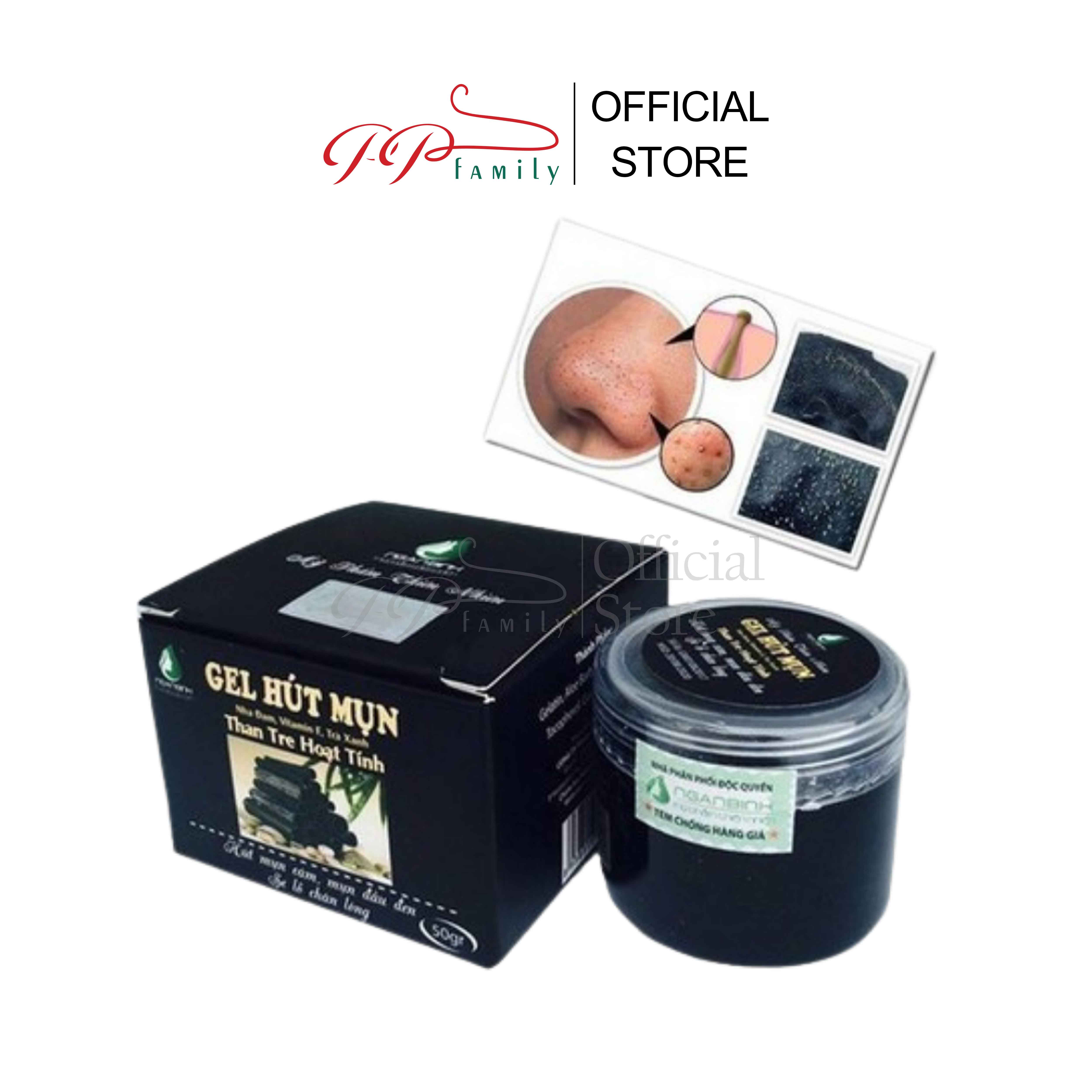Gel lột mụn than tre hoạt tính nacare 30gr lột mụn cám đầu đen làm sạch bụi bẩn