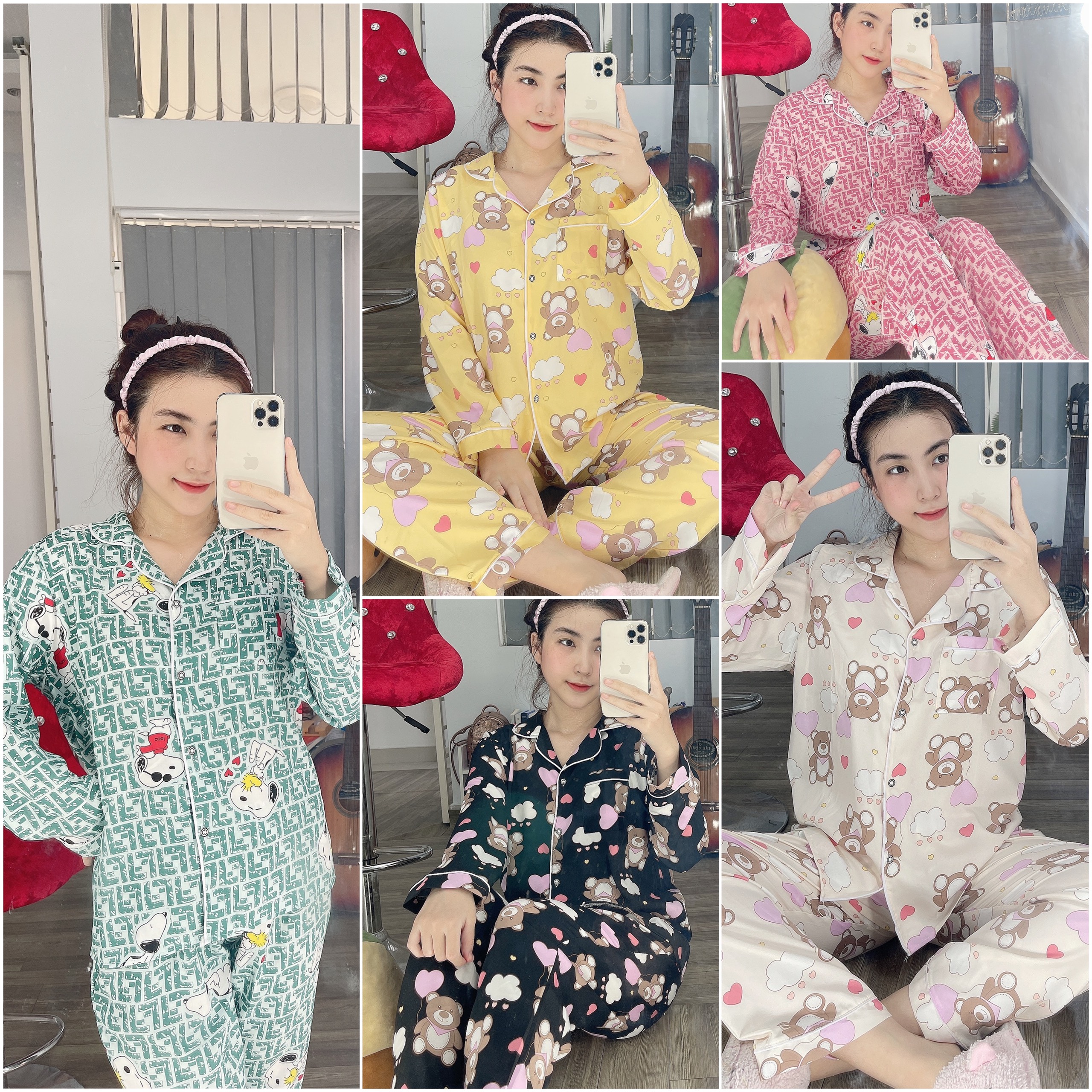 [SIZE ĐẠI FORM TO TỪ 62kg đến 70kg] Đồ Bộ Tay Dài Quần Dài Chất Lụa Hàn Mềm Mịn Cam Kết Hình Thật 100% Tại Diệu Thanh Store