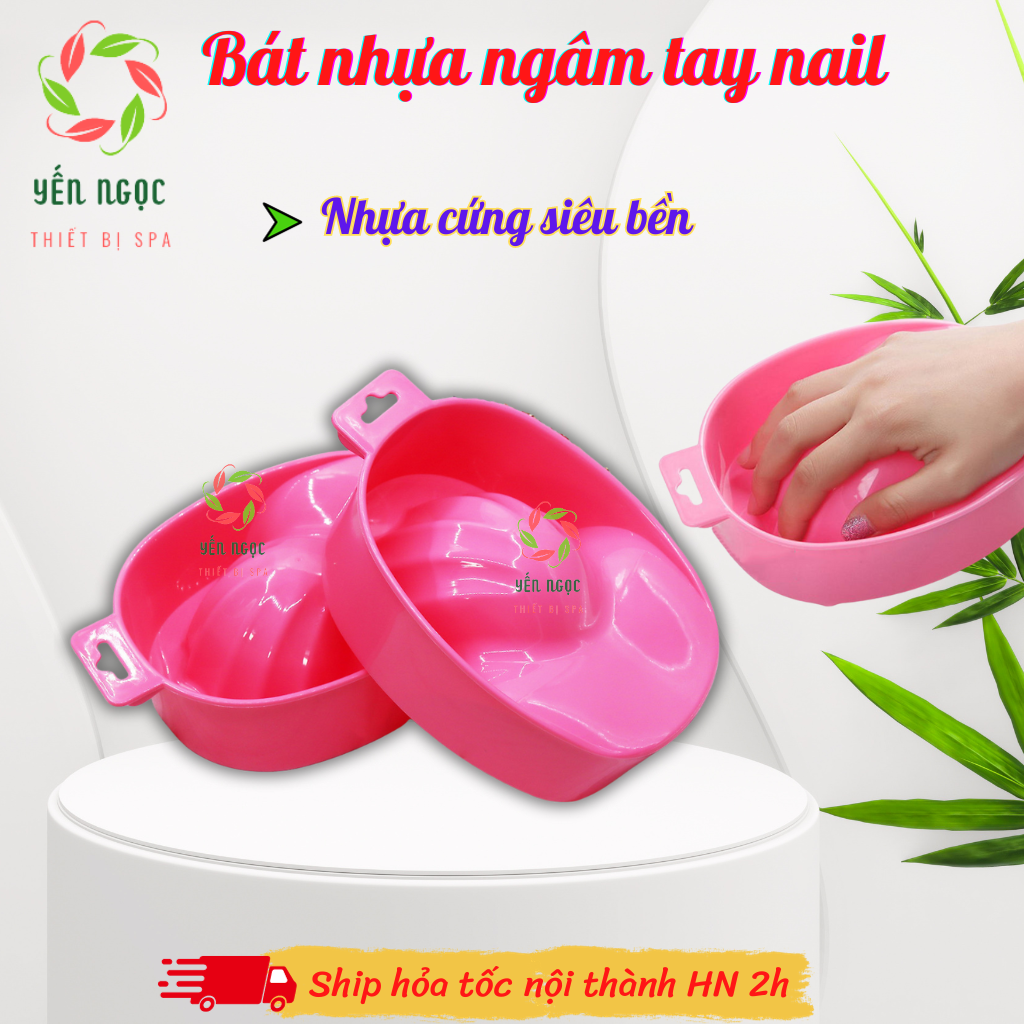 Bát nhựa ngâm tay vỏ sò làm nail | Bát ngâm tay nails, spa
