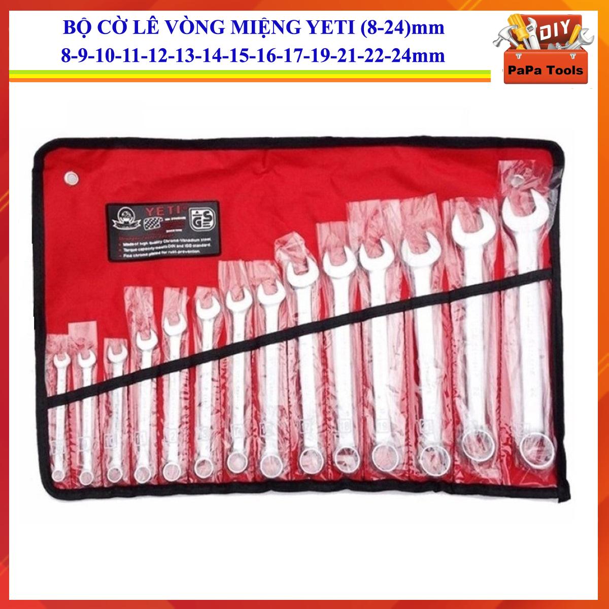 Bộ cờ lê 14 chi tiết 8-24mm - Bộ chìa khóa sửa xe - Giá rẻ, chất lượng tốt, phục vụ sửa chữa trong gia đình hoặc cho thợ sửa xe.