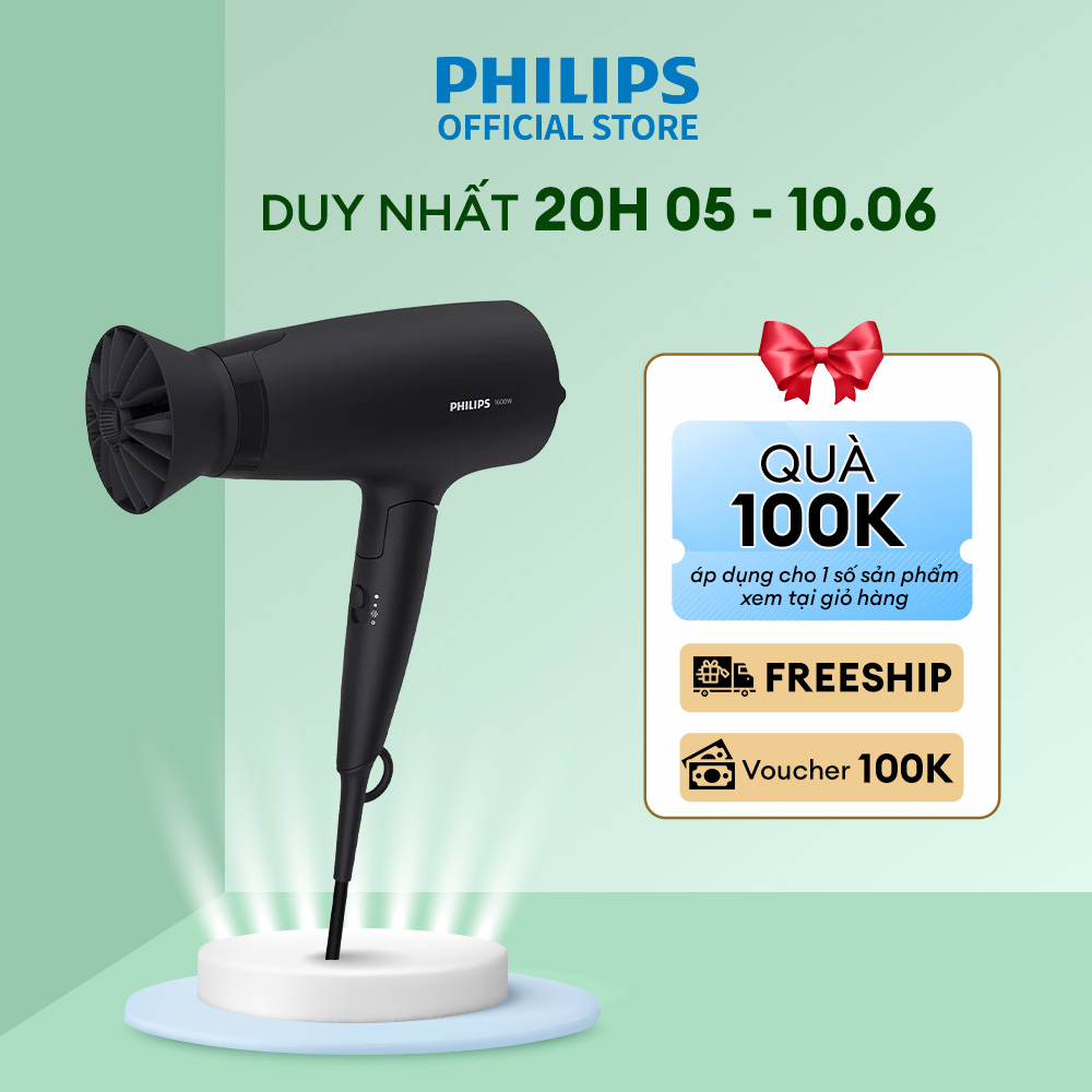 Máy sấy tóc Philips BHD308/10 Sấy khô tóc mạnh mẽ bảo hành 2 năm