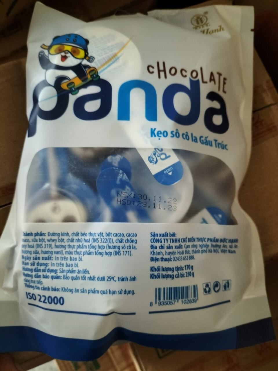 Kẹo Socola Gấu Trúc  dạng que siêu cưng, (bao bì mới)siêu ngon hàng chuẩn công ty các bé rất thích