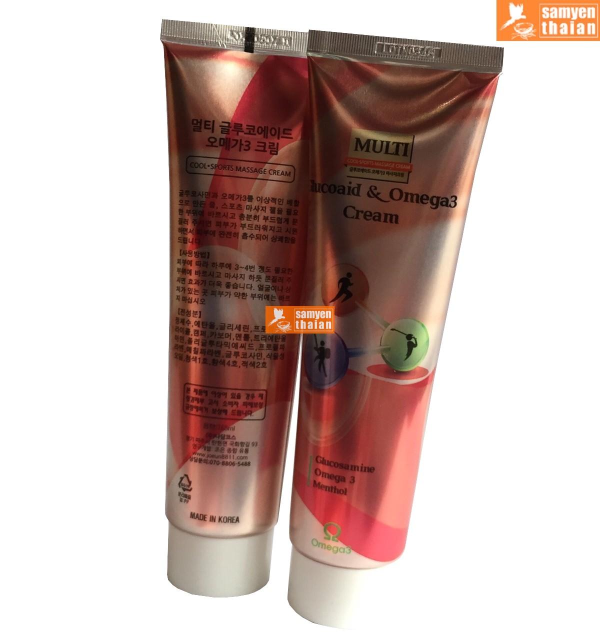 [FreeshipMAX] Combo 2 hộp Dầu xoa bóp khớp Glucoaid & Omega3 Joint Gel 165ml, dầu lạnh xoa bóp, dầu đỏ, dầu lạnh Hàn Quốc 165ml, PP Sâm Yến Thai An