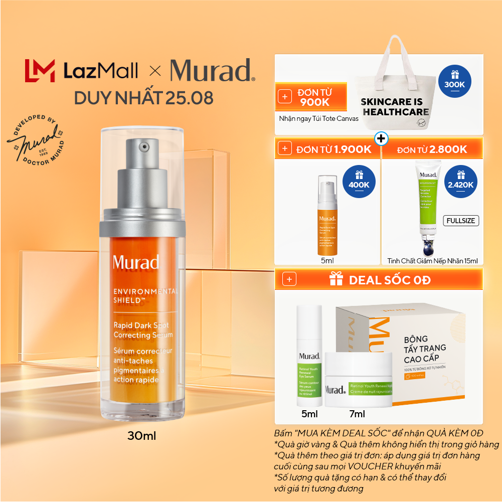Tinh Chất Giảm Thâm Nám Nhanh - Murad Rapid Dark Spot Correcting Serum 30ml