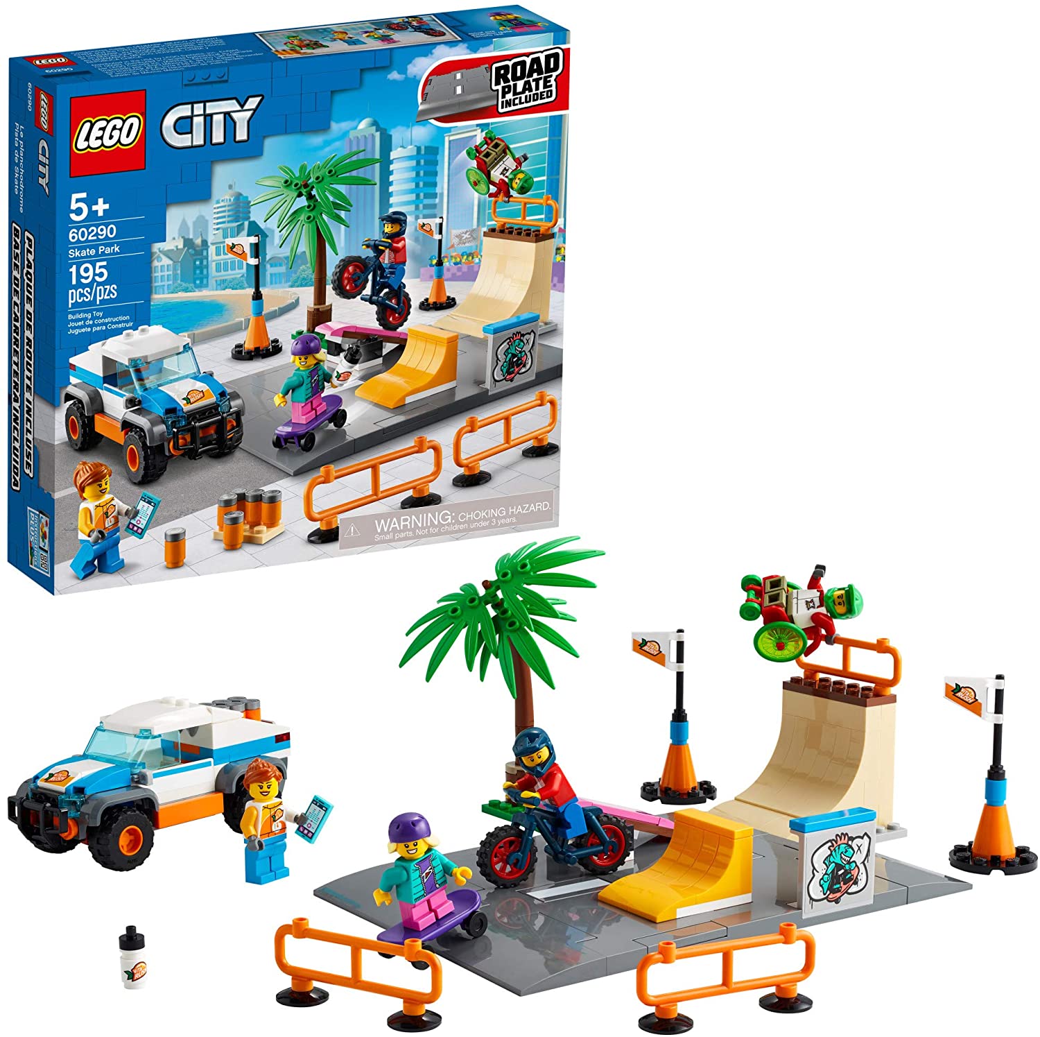 Đồ chơi LEGO CITY - Khu Vui Chơi Trượt Ván - 60290