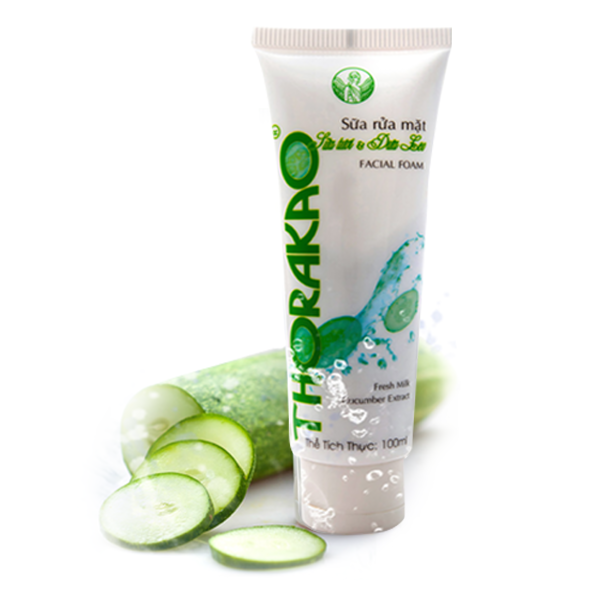 Sữa rửa mặt sữa tươi và dưa leo Thorakao 100gr