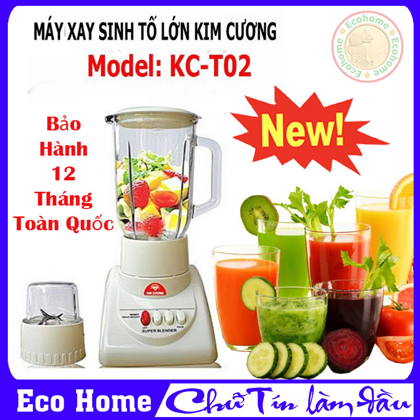[CỰC SỐC - GIÁ SỈ] MÁY XAY SINH TỐ KIM CƯƠNG KC-T02 ( 2 LY THỦY TINH - MÔ TƠ 100% BẰNG ĐỒNG )-THƯƠNG HIỆU ĐẠT CHUẨN QUỐC GIA 2021 - HÀNG CAO CẤP CHÍNH HÃNG