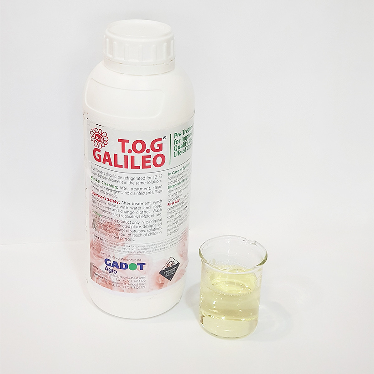 [HCM] Nước Căm Hoa Cúc Xuất Khẩu TOG Galileo của ISRAEL (Chai 1 Lít) dùng bảo quản hoa cắt cành tươi lâu tại Nhà Vườn Trồng Hoa Vựa Hoa và Chợ Sỉ Hoa. Tỷ lệ dung dịch 0.1% tức chai 1 Lít TOG pha được 1.000 Lít dung dịch xử ý