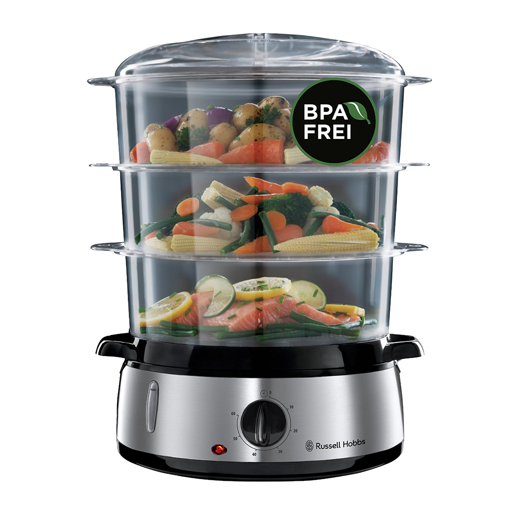 Nồi hấp 3 tầng russell hobbs steam oven 9.0l 19270-56