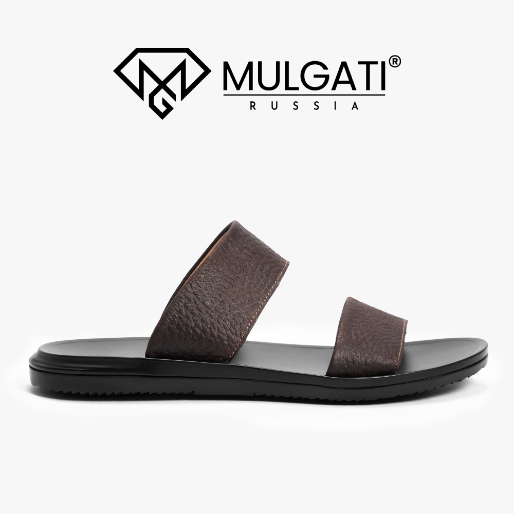 Dép da nam MULGATI quai ngang - LS0111