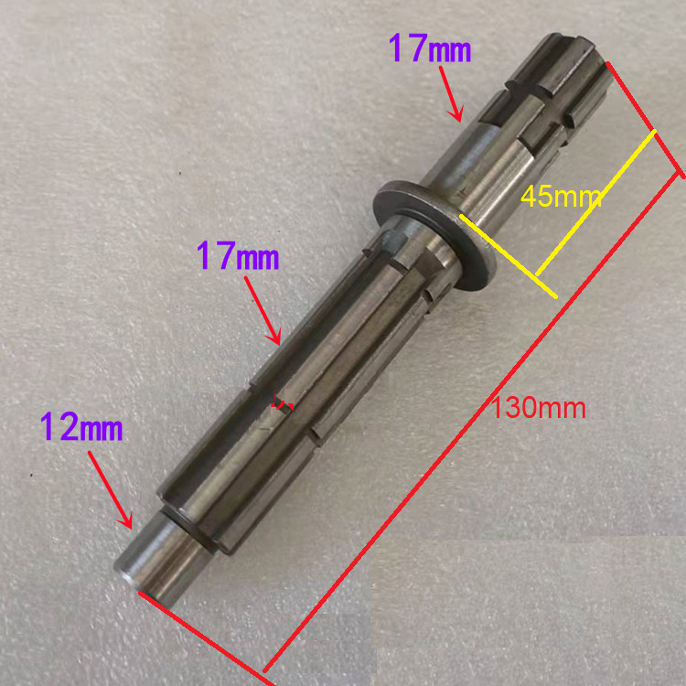 Trục nhông dài xe máy 110cc- trục có ngấn