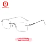 Kính lão thị -viễn thị đọc báo cho người cao tuổi chất liệu cao cấp hàng xịn chống ánh sáng xanh form vuông không gọng mã T82203