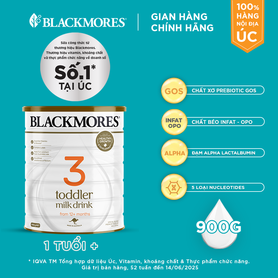 Blackmores Toddler Milk Drink No. 3 (900g) - 2