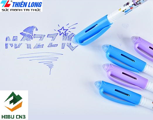 🎇1 Hộp Bút gel xóa được Mazzic Điểm 10 Thiên Long 20 bút TP-GELE01. Ngòi 0.5mm - Xanh – Tím🎇