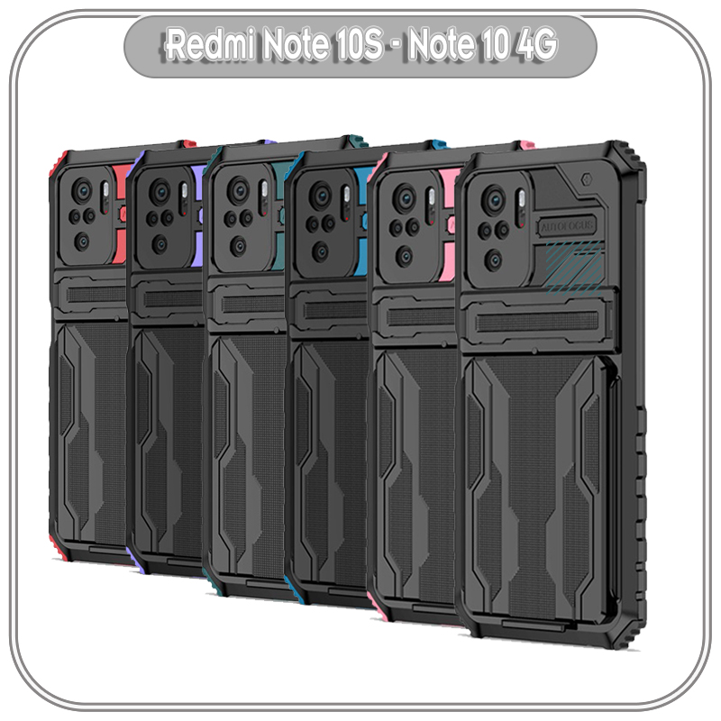 Ốp lưng 4 góc chống sốc cho xiaomi redmi note 10s - redmi note 10 4g card holder đựng thẻ