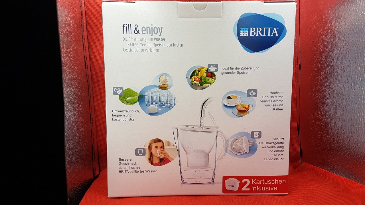Bình lọc nước Brita Marella 2,4 lít kèm 2 lõi lọc của Đức