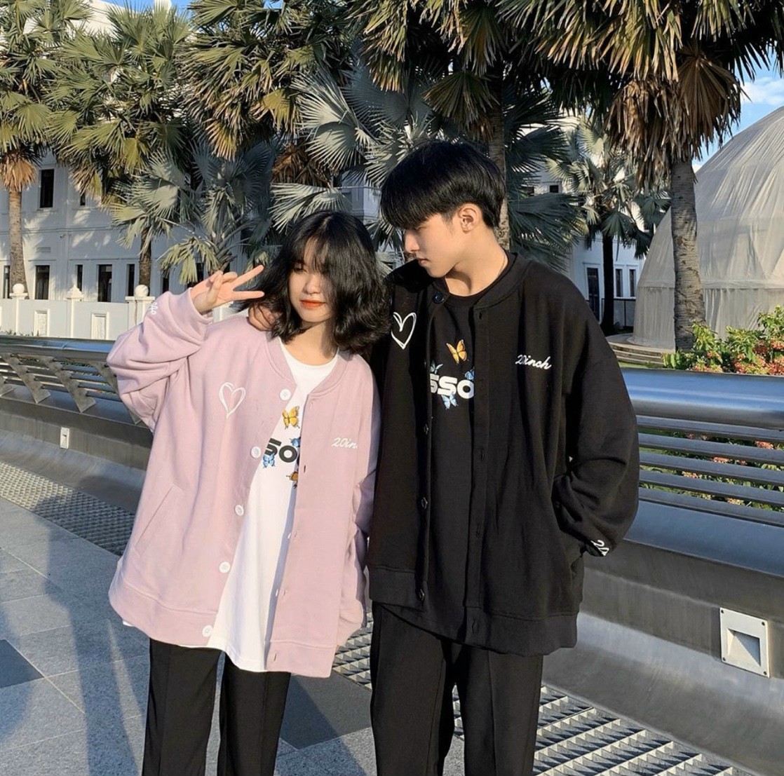 Áo khoác unisex hoodie cadigan thêu tym hot 2020 tp