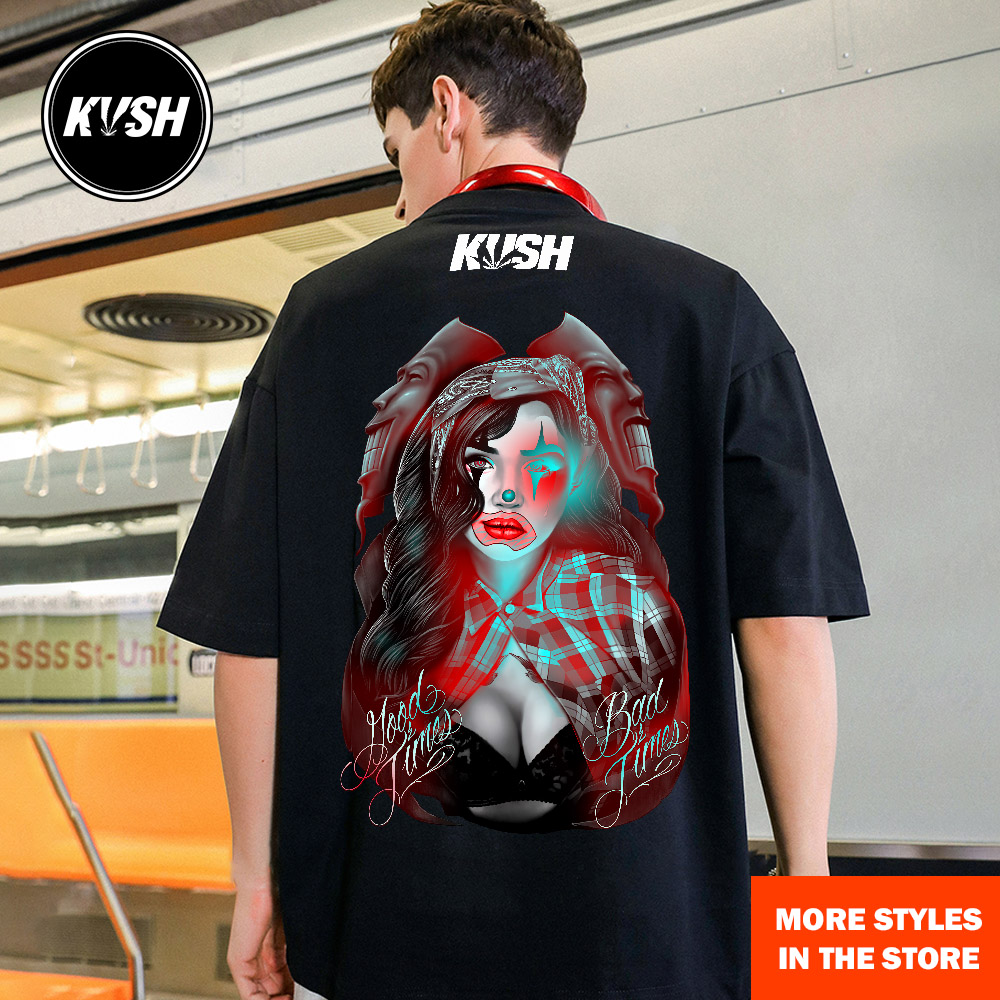 Trending KUSH Thương hiệu áo thun local brand Phụ nữ mát mẻ áo thun nam đẹp ngầu áo thun 3 lỗ nam Nghệ thuật áo thun tay ngắn cổ tròn áo thun cotton áo ngắn  áo thun áo kiểu  áo thun mt  áo thun thai