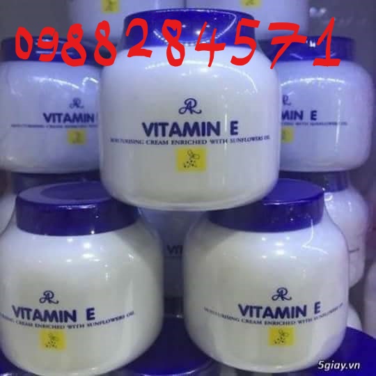 Kem vitamin e trắng da