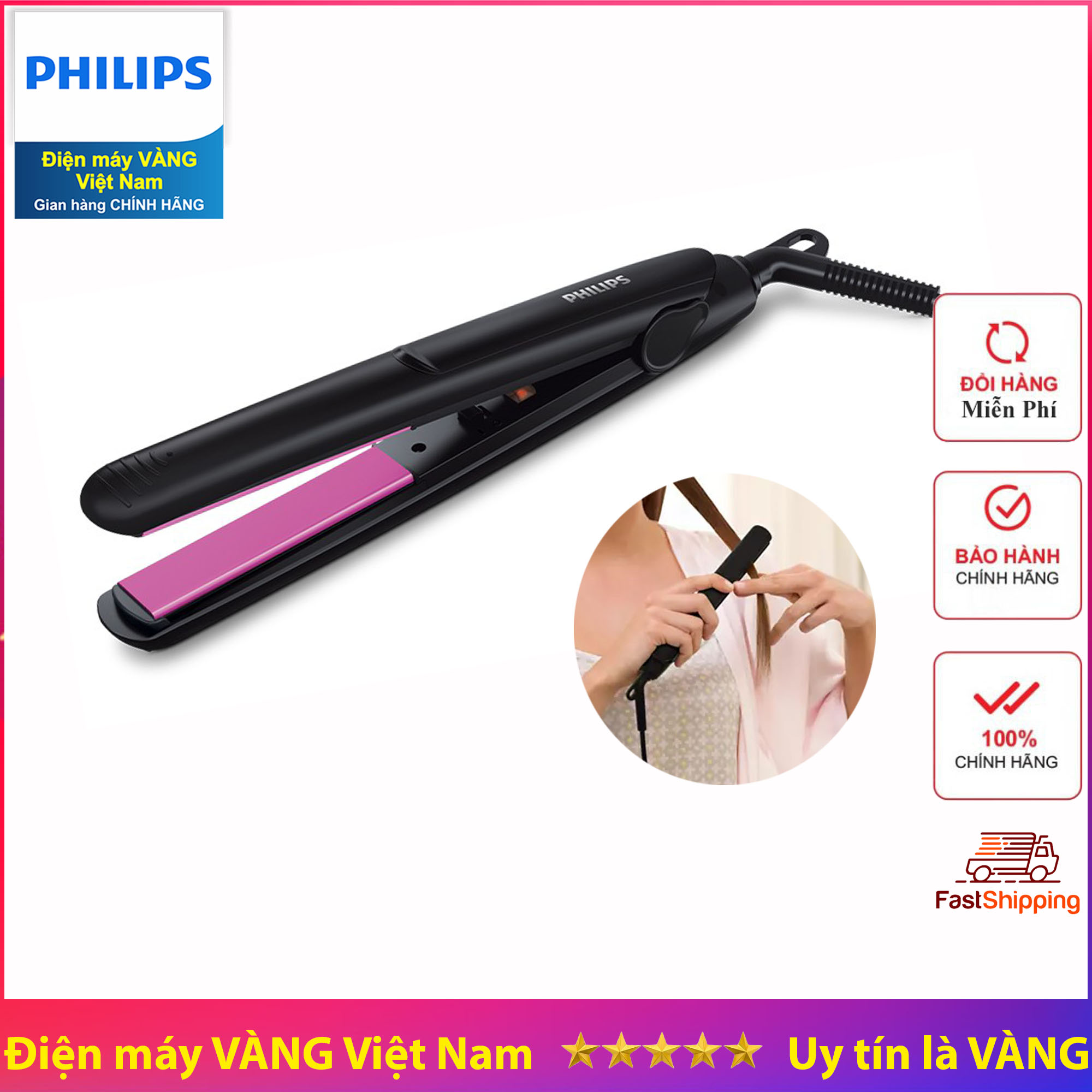 Máy ép tóc Philips HP8401 - tạo kiểu tóc tại nhà nhanh chóng và thuận tiện
