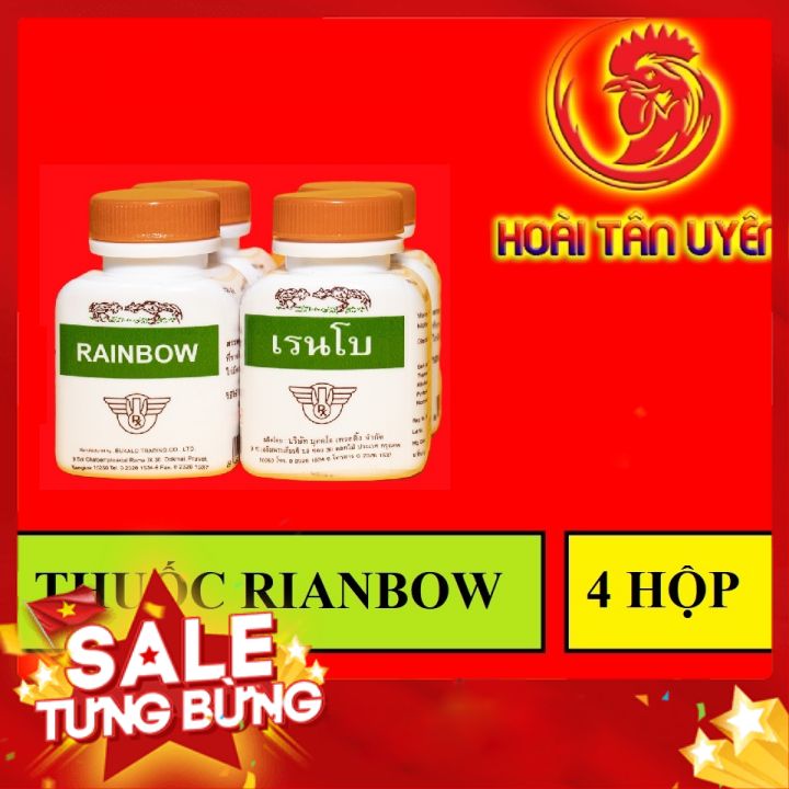 Combo 4 lọ Thuốc nuôi gà đá RAINBOW