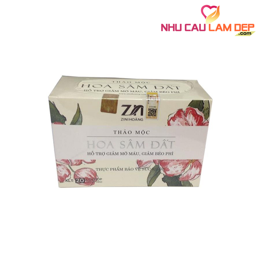(Tặng detox) Viên Trà giảm cân Hoa Sâm Đất (20 Gói x 02 viên)