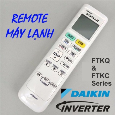 REMOTE MÁY LẠNH DAIKIN INVERTER DÒNG FTKQ & FTKC