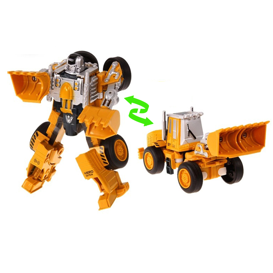 Xe xây dựng biến hình robot trans truck bằng sắt